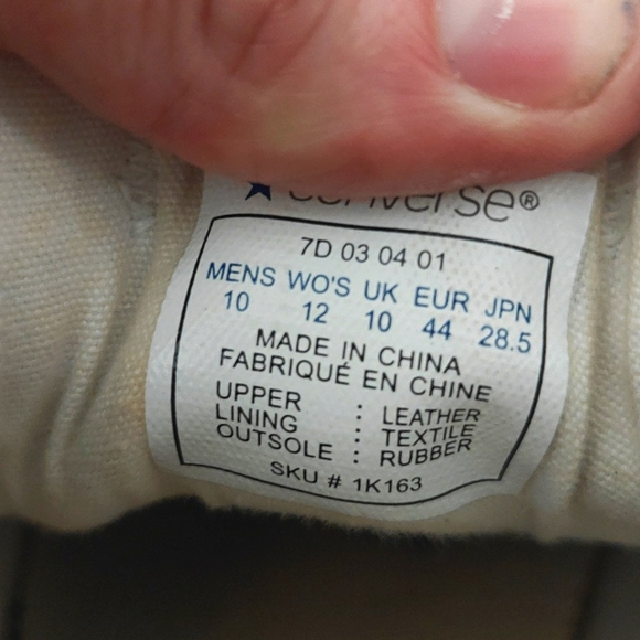 Converse ALL STARS size 10 - Picture 7 of 7